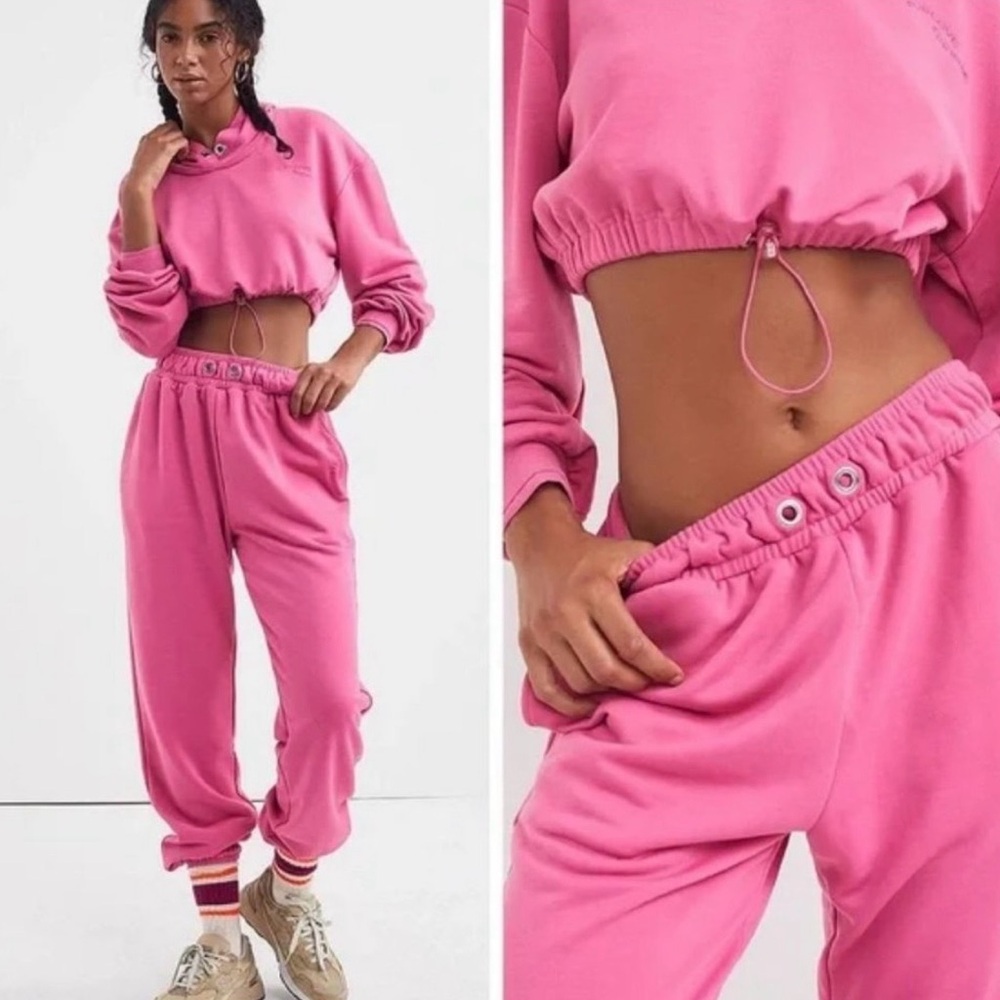 🆕 For Love & Lemons 🍋 Ellie Pink Joggers Sweatpants / NWT! / Small 💕